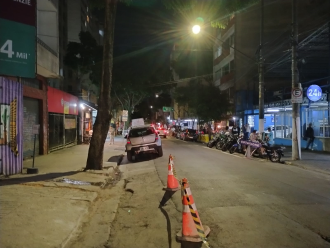 Rua Cesário Mota Junior, em Santa Cecília, no centro de SP