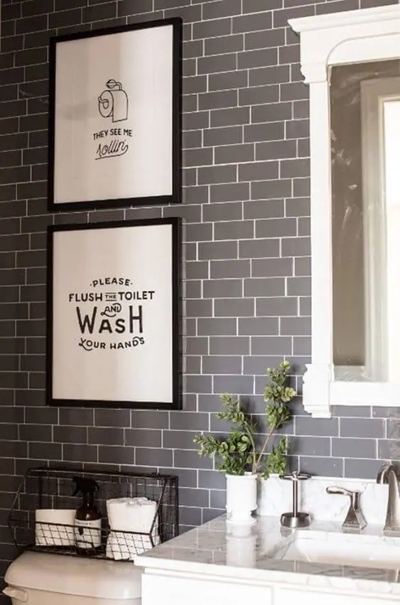 Banheiro - quadro - decoração