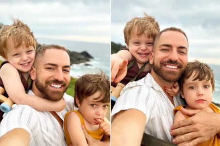 Thales Bretas e os filhos, Gael e Romeu