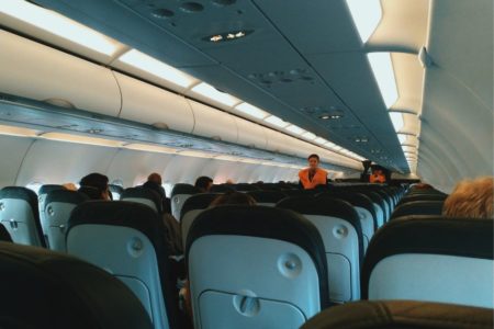 interior de um avião