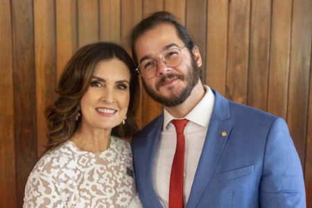 Fátima Bernardes com o namorado, Túlio Gadêlha, em Brasília - Metrópoles