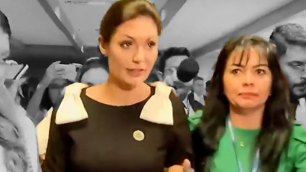 Rosimary Cardoso e Michelle Bolsonaro na posse de Damares Alves no Senado