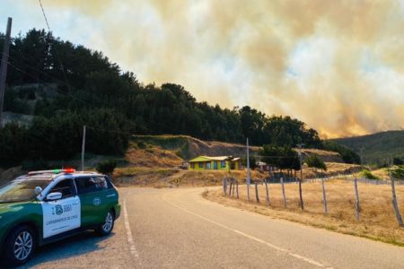 incendios em montanha no chile - Metrópoles