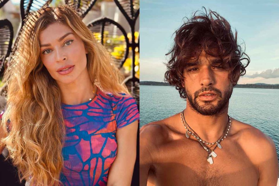 Fotos coloridas da atriz Grazi Massafera e modelo Marlon Teixeira