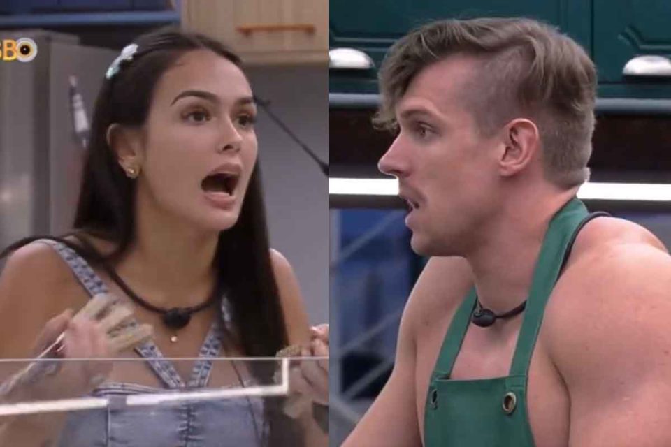 Prints coloridos e Larissa e Cristian em briga no BBB