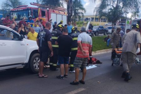 Imagem de homem atropelado em Luziânia