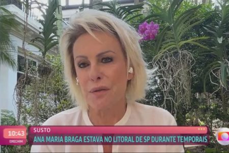 Ana Maria Braga fala das chuvas em São Paulo no Mais Você