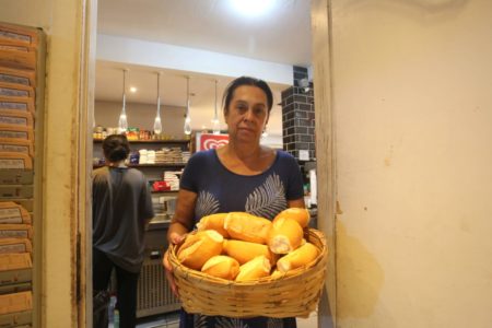 Marina, dona de uma padaria que perdeu seu funcionário na tragédia