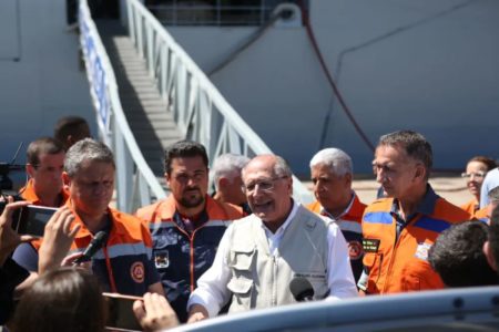 Geraldo Alckmin visita São Sebastião, no litoral de São Paulo