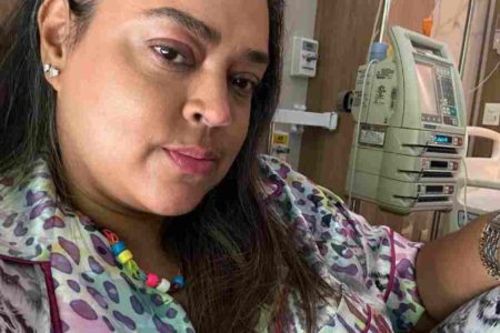 Preta Gil em tratamento contra câncer no intestino