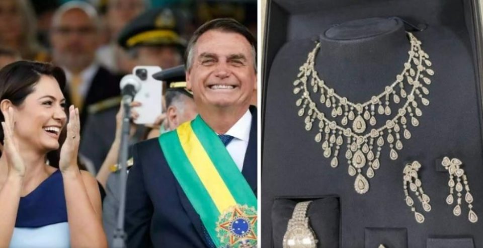 Joias dadas a Michelle Bolsonaro