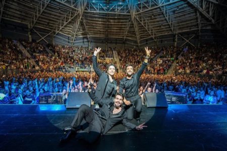 Imagens do show do Il Volo realizado no Chile - Metrópoles