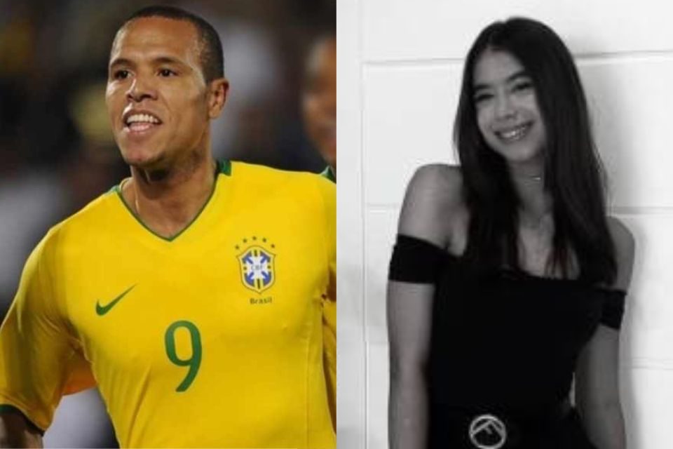 Luis Fabiano e sua filha Giovanna