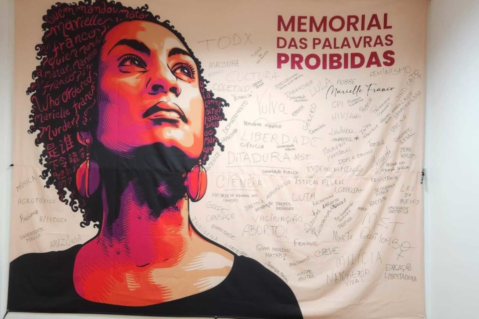 Memorial das Palavras Proibidas na EBC em homenagem a Marielle Franco