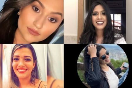 Montagem com fotos coloridas mostra Quatro jovens morrem após acidente em Mato Grosso do Sul - Metrópoles