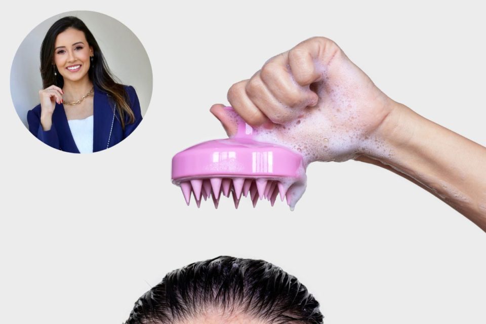 escova massageadora de couro cabeludo - Metrópoles