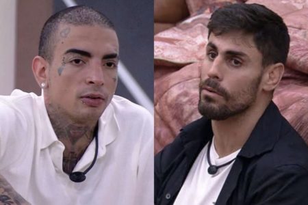 Prints coloridos de MC GUimê e Cara de Sapato no BBB