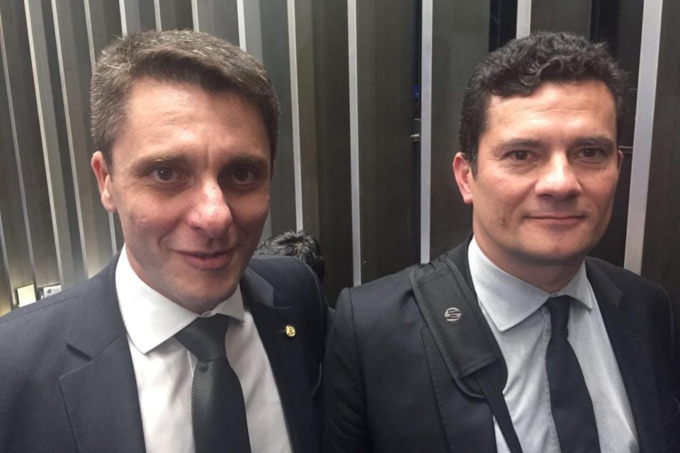 Deputado Alex Manente e Sergio Moro