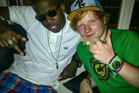 Foto colorida de Jamal (à esquerda) e Ed Sheeran (à direita) - Metrópoles