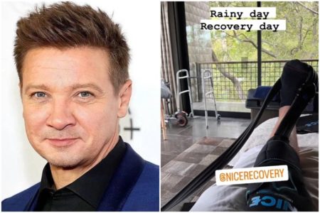 Jeremy Renner em recuperação do grave acidente