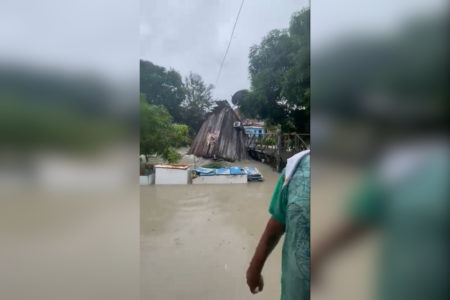 print de vídeo que mostra chuva