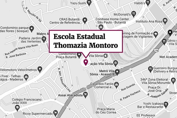 Imagem do mapa da escola