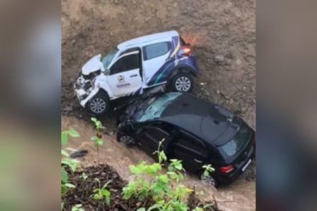 acidente chuva cratera rodovia ceara - Metrópoles