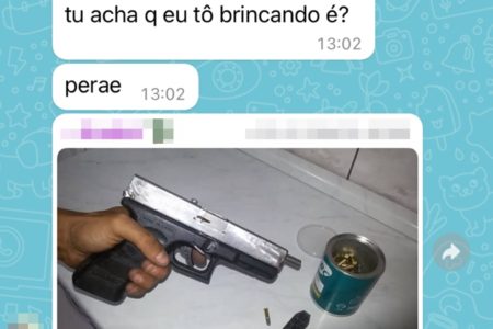 3º caso em uma semana: aluno envia foto de arma e ameaça de "massacre"