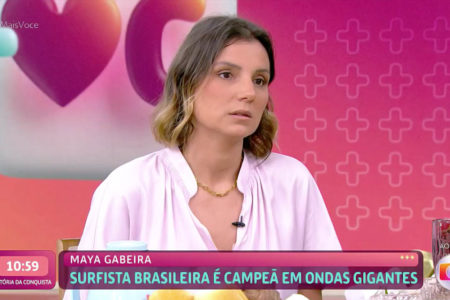 Surfista Maya Gabeira no Mais Você - Metrópoles