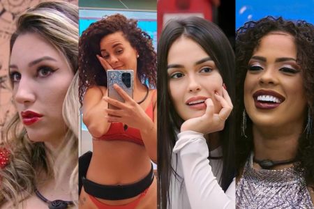 Montagem com fotos de Amanda, Domitila, Larissa e Marvvila - Metrópoles