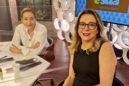 Sonia Abrão e Márcia Piovesan no A Tarde É Sua - Metrópoles