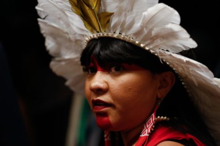 Presidente da Comissão da Amazônia e Povos Originários da Câmara dos Deputados (CPOVOS), deputada federal Célia Xakriabá (PSOL-MG)