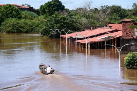 Imagem mostra municipio do maranhão atingido por chuvas fortes - Metrópoles