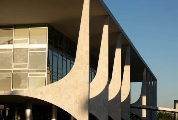 imagem colorida do Palácio do Planalto, sede da Presidência da República