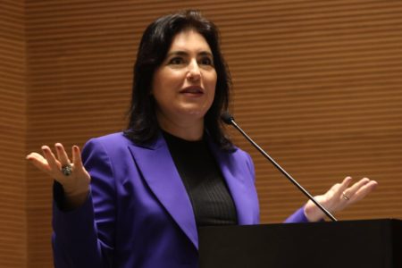 Ministra do Planejamento e Orçamento, Simone Tebet (MDB)