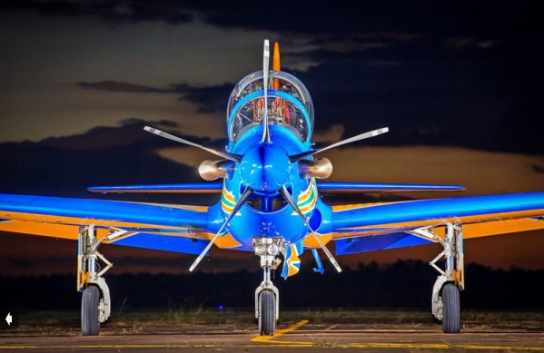 Aeronave “Super Tucano da FAB