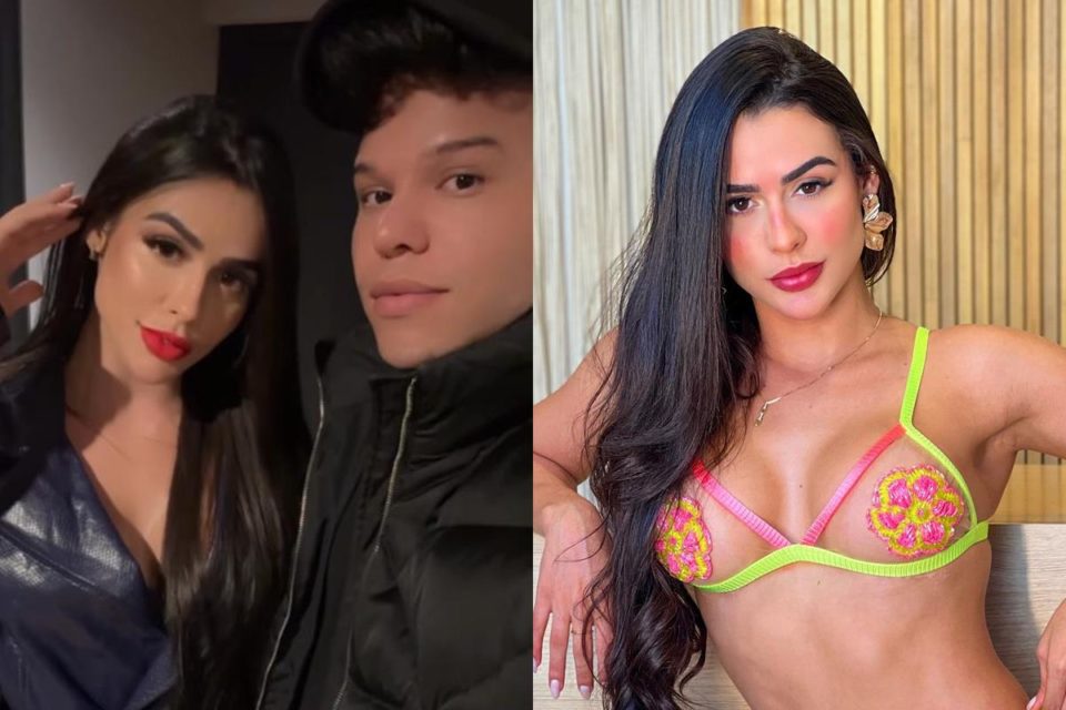 Fotos coloridas de Tierry e Mikaely Amorim