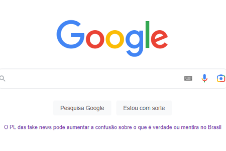 Google campanha PL fake news - Metrópoles