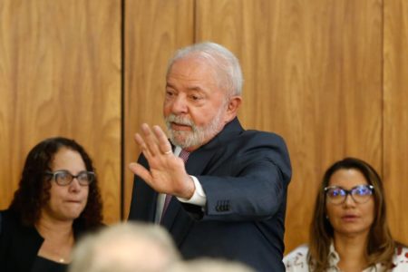 O presidente Lula no Palácio do Planalto