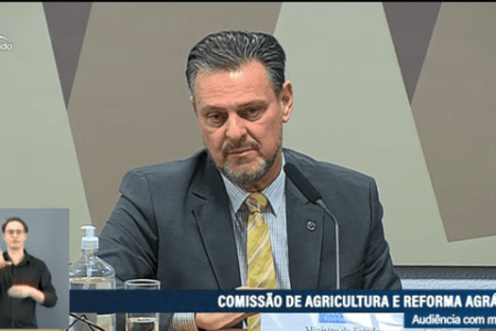 Carlos Fávaro ministro da Agricultura no Senado / Metrópoles