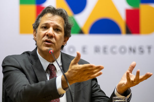 O ministro da Fazenda brasileiro, Fernando Haddad