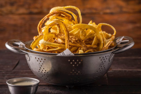 Batata frita do Meatdowntown burger em SP