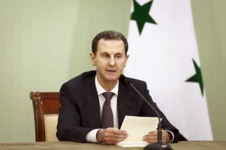 Imagem mostra o presidente da Siria, Bashar al-Assad - Metrópoles