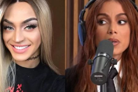 Montagem colorida de Pabllo Vittar (à esquerda) e Anitta (à direita) - Metrópoles