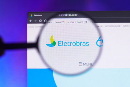 Imagem colorida do logotipo da Eletrobras