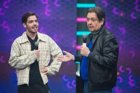 Faustão e o filho João Guilherme