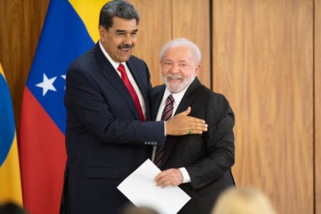 Maduro, ditador da Venezuela, e Lula