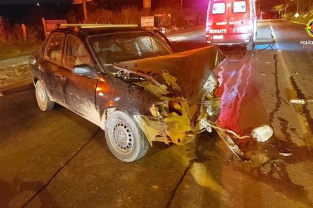 Carros bateram de frente no Gama