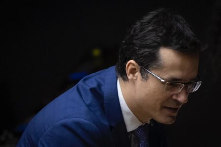 Deputado cassado Deltan Dallagnol (Podemos-PR) no plenário da Câmara - metrópoles
