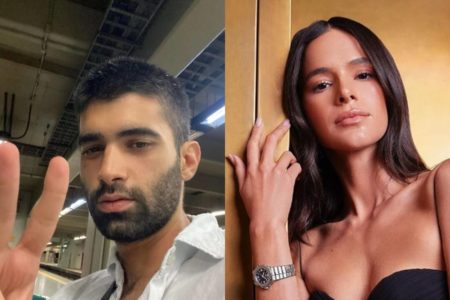 montagem com homem de barba e bruna marquezine - metrópoles